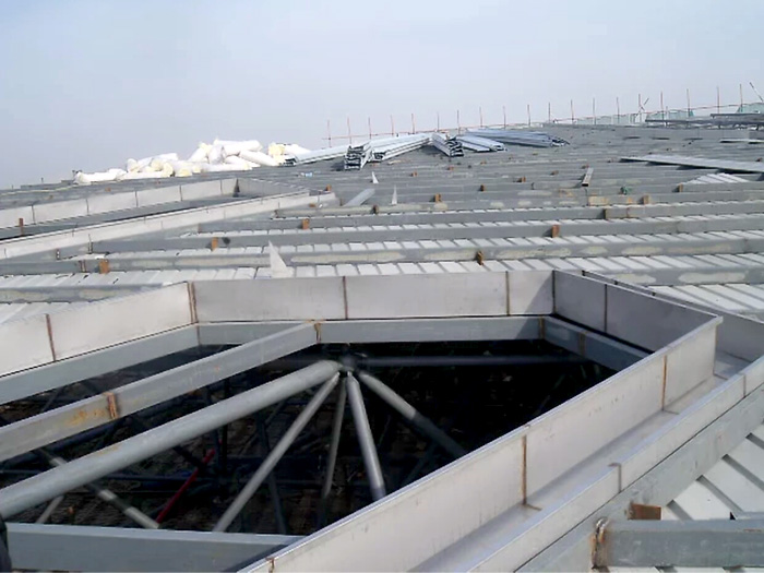 营口安吉县体育馆网架